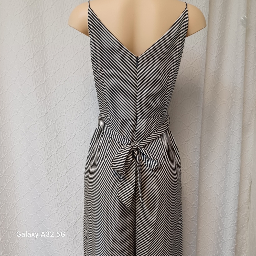 H&M Monochrome Striped Jumpsuit Women Size S - Picture 10 of 16